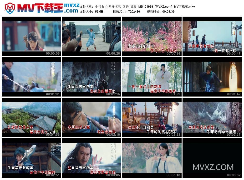 少司命-生旦净末丑_国语_流行_MD101988